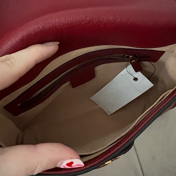 NWT red Gucci Marmont Crossbody leather messenger bag - Picture 15 of 16